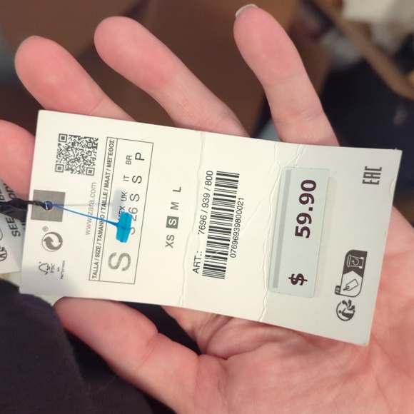 Zara cutout black midi dress size small new with tag - Picture 4 of 5